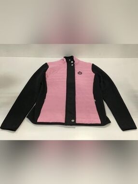 Lauren Ralph Lauren Pink & Black Puffer Jacket - sz Small